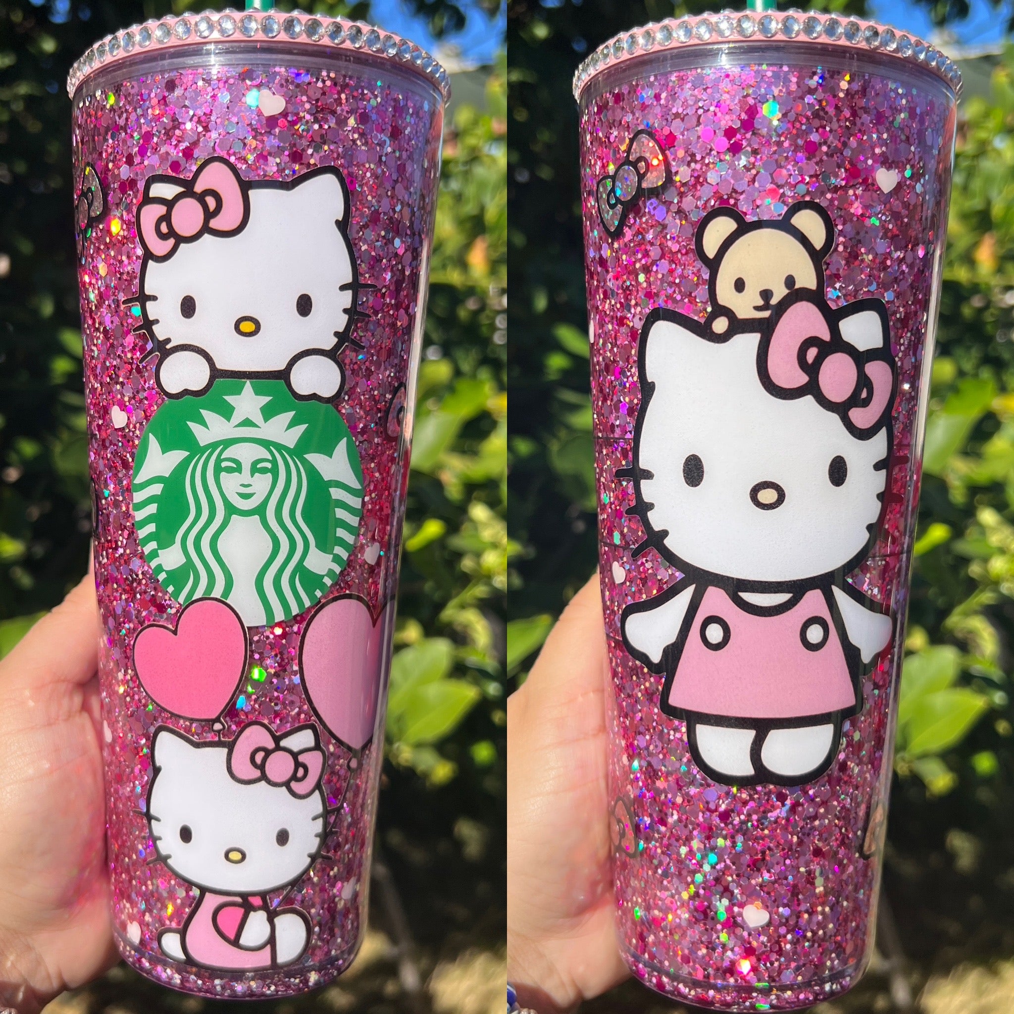 Hello Kitty Glitter Tumbler 4 Pack - World Market