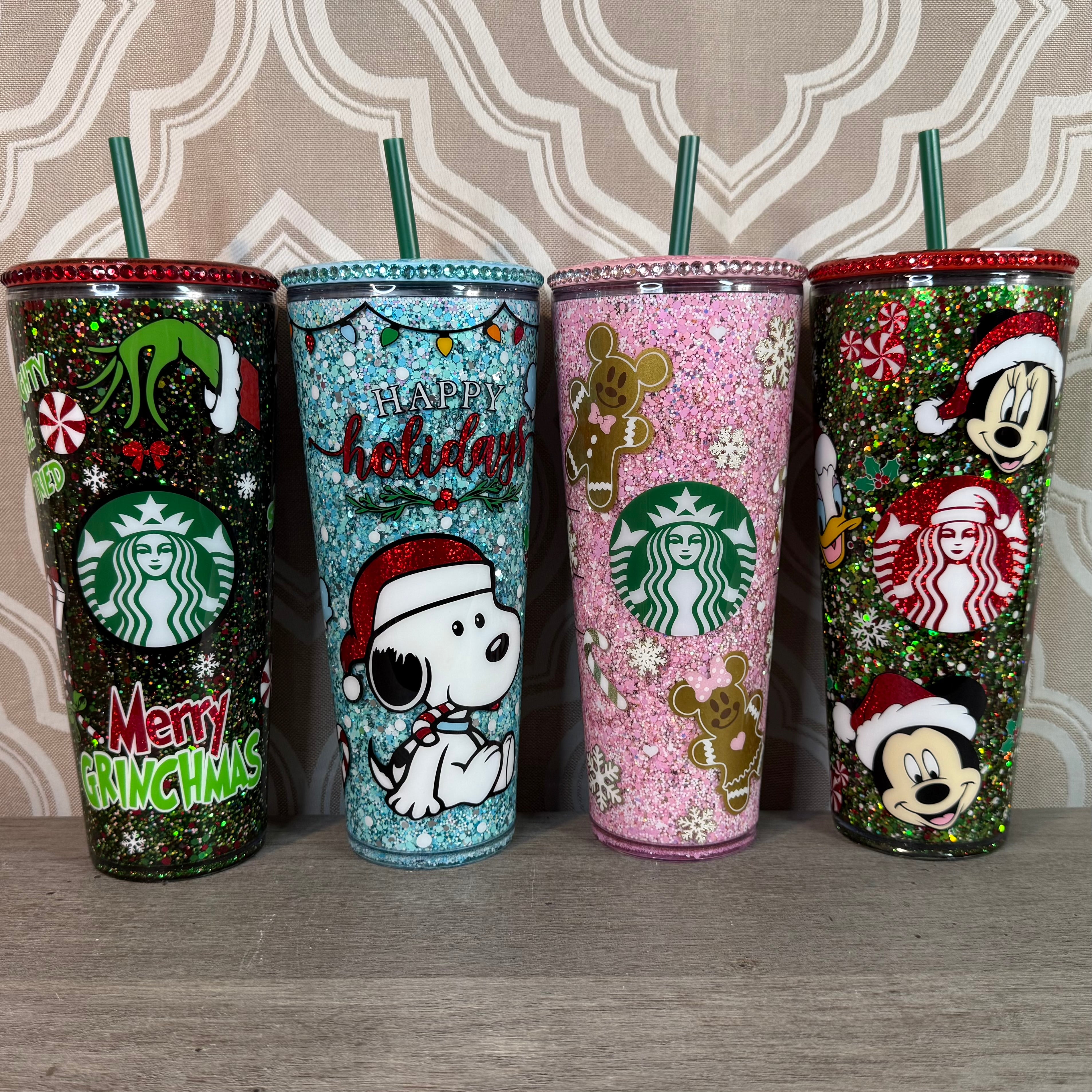 Xmas Snowglobe Tumblers