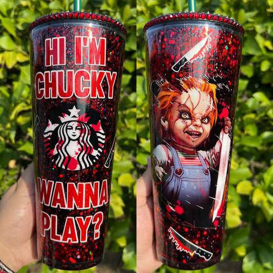 Hi I’m Chucky (Suspended glitter)